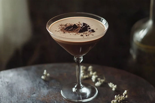 Cocktail catifelat de ciocolată indulgent martini