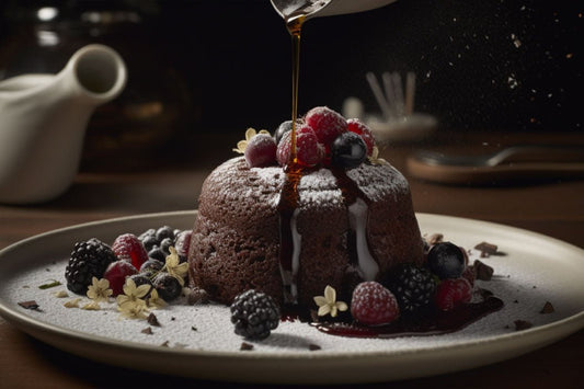 Tort decadent de ulei de ciocolată întunecată