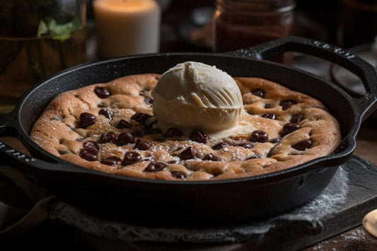 Pizookie de ciocolată cu înghețată de vanilie