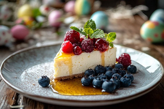 Iaurt grecesc sănătos Cheesecake de Paște