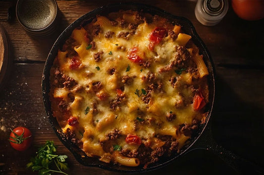 Caserolă de hamburger de confort final