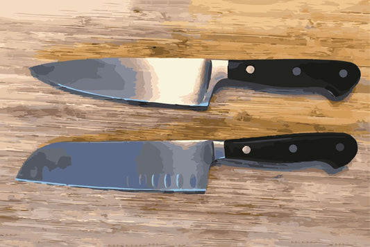 Care este diferența dintre cuțitul unui bucătar și Santoku?