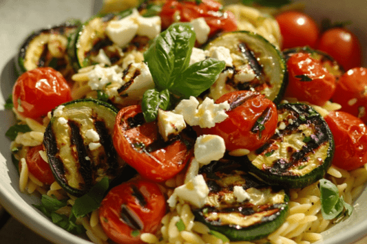 Salată de legume de vară cu vinetă cu lămâie