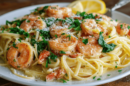 Creamy Garlic Butter Shrimp Pasta