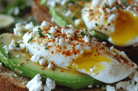 Sunday Brunch: Avocado toast cu ouă în brațe, feta și ulei de chili