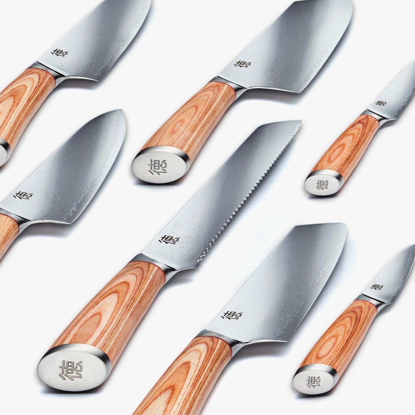 Haruta (はるた) 10 PC -uri set VG10 cuțite de bucătărie din oțel Damasc