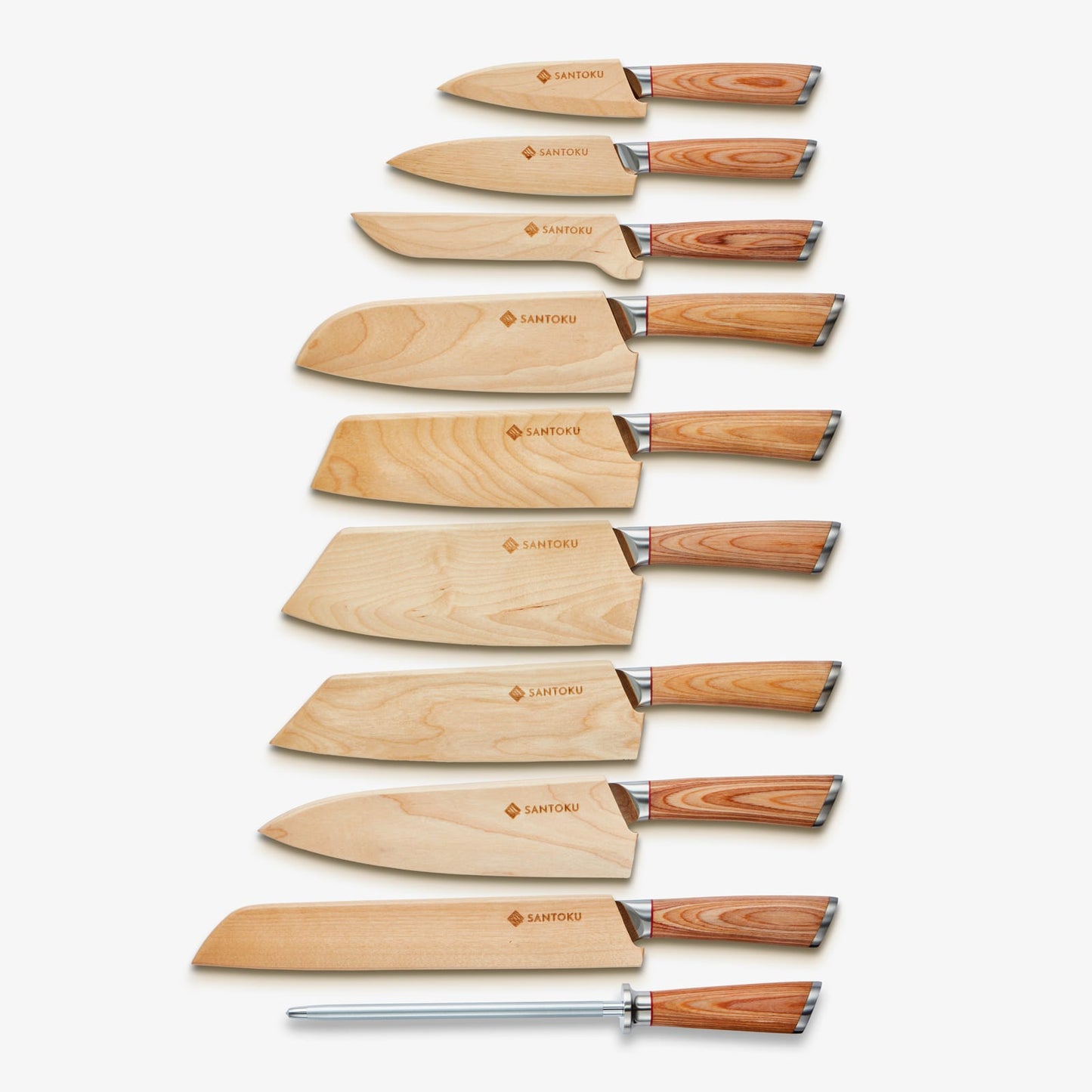 Haruta (はるた) 10 PC -uri set VG10 cuțite de bucătărie din oțel Damasc