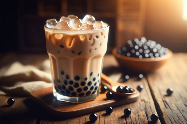 Ceai de lapte clasic cremos cu perle de tapioca masticatoare