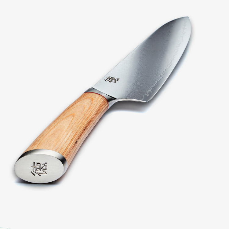 Haruta 8 inch VG10 cuțit japonez de bucătar Gyuto din oțel Damasc cu mâner din lemn și teacă