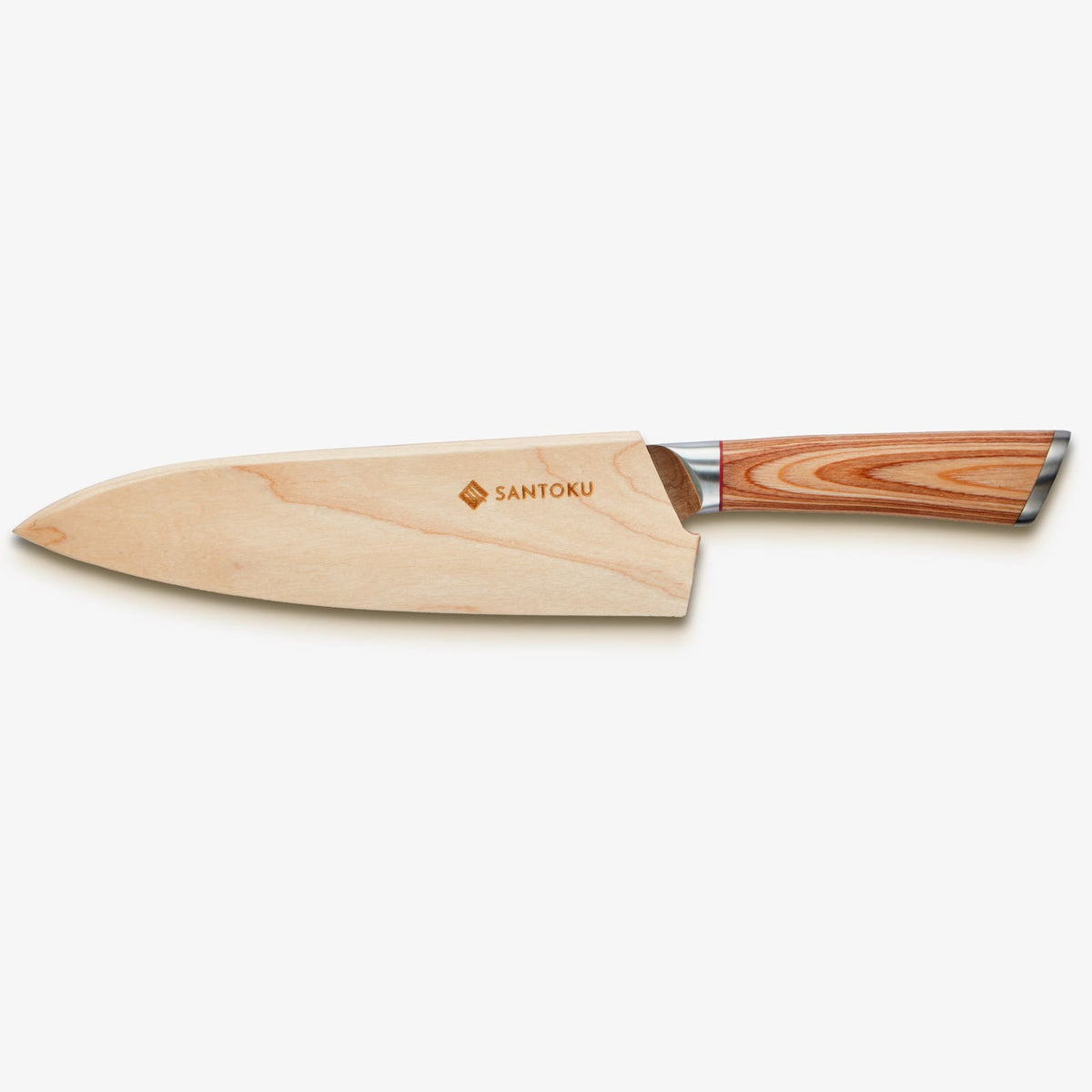 Haruta 8 inch VG10 cuțit japonez de bucătar Gyuto din oțel Damasc cu mâner din lemn și teacă