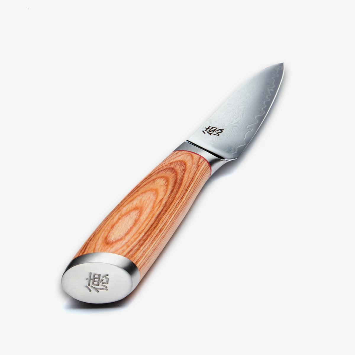 Haruta 4 inch VG10 cuțit japonez de gătit oțel Damasc cu mâner din lemn și teacă