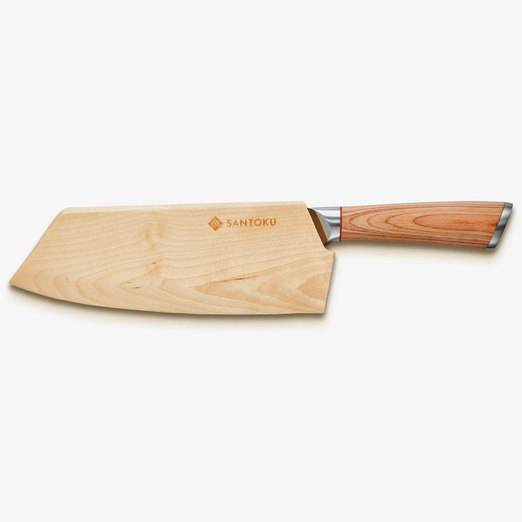 Haruta 7,7 inch VG10 Satâr Nakiri din oțel japonez Damasc cu mâner din lemn și teacă