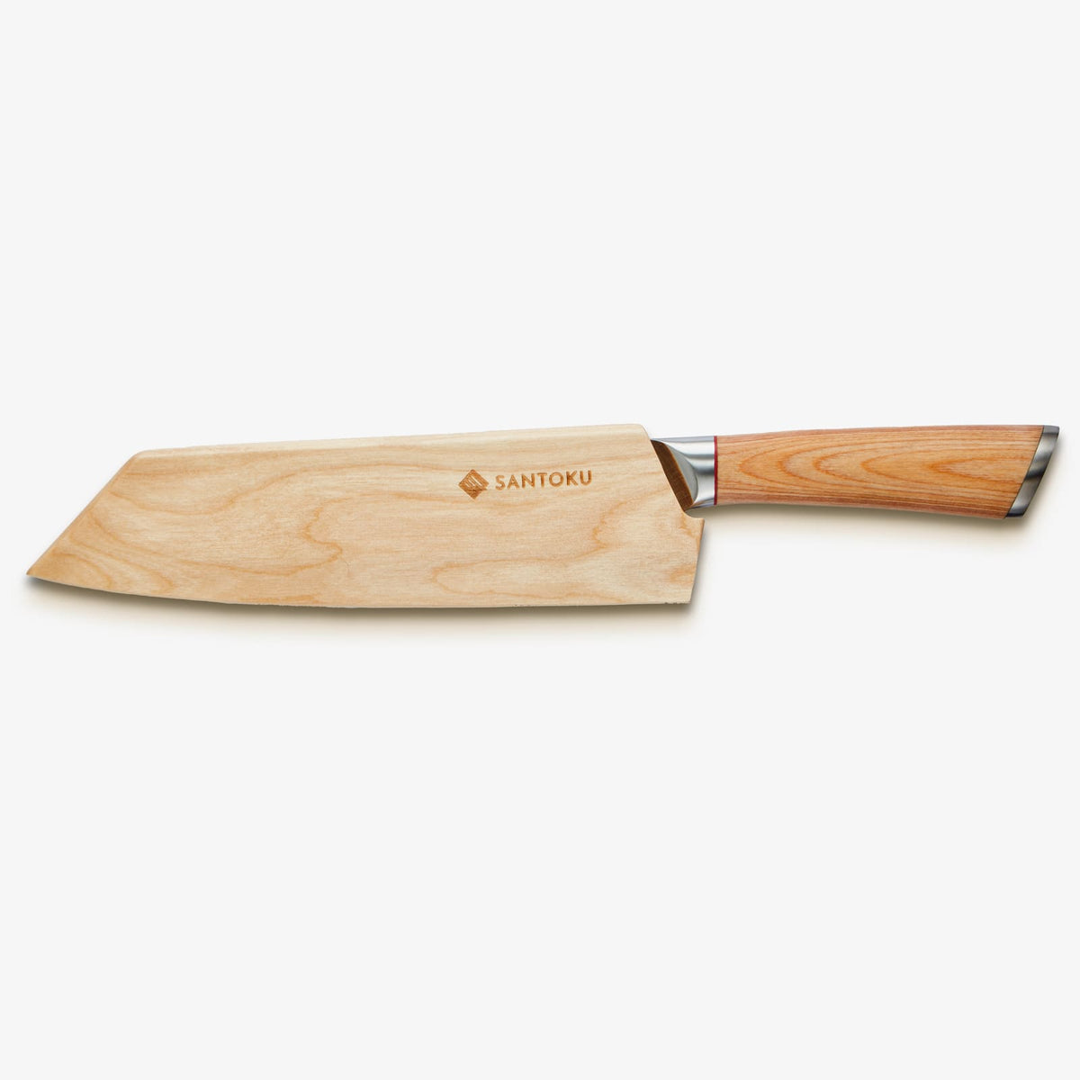 Cuțit de bucătar Kiritsuke Haruta 8 inch VG10 japonez din oțel Damasc cu mâner din lemn și teacă