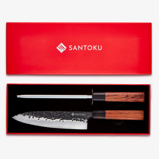 Set Minato Box Set Chef Knife & Steel Set