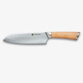 Haruta 7 inch VG10 Cuțit Santoku din oțel Damasc japonez cu mâner din lemn și teacă