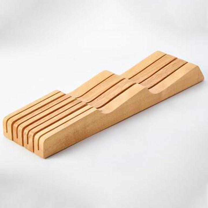 Sertar cuțit de bucătărie | Organizator de lemn de pe masă